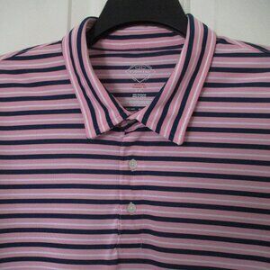 St. John's Bay Mens S/S Pink Navy Golf Polo Shirt NWOT - Size 3XL*
